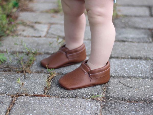 Brown Leather Loafer Moccasins