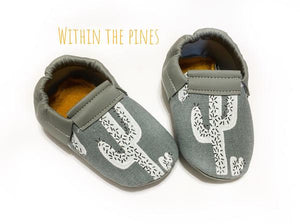 Gray Cactus Loafer Moccasins