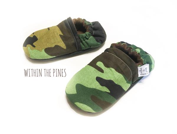 Camouflage Green Moccasins