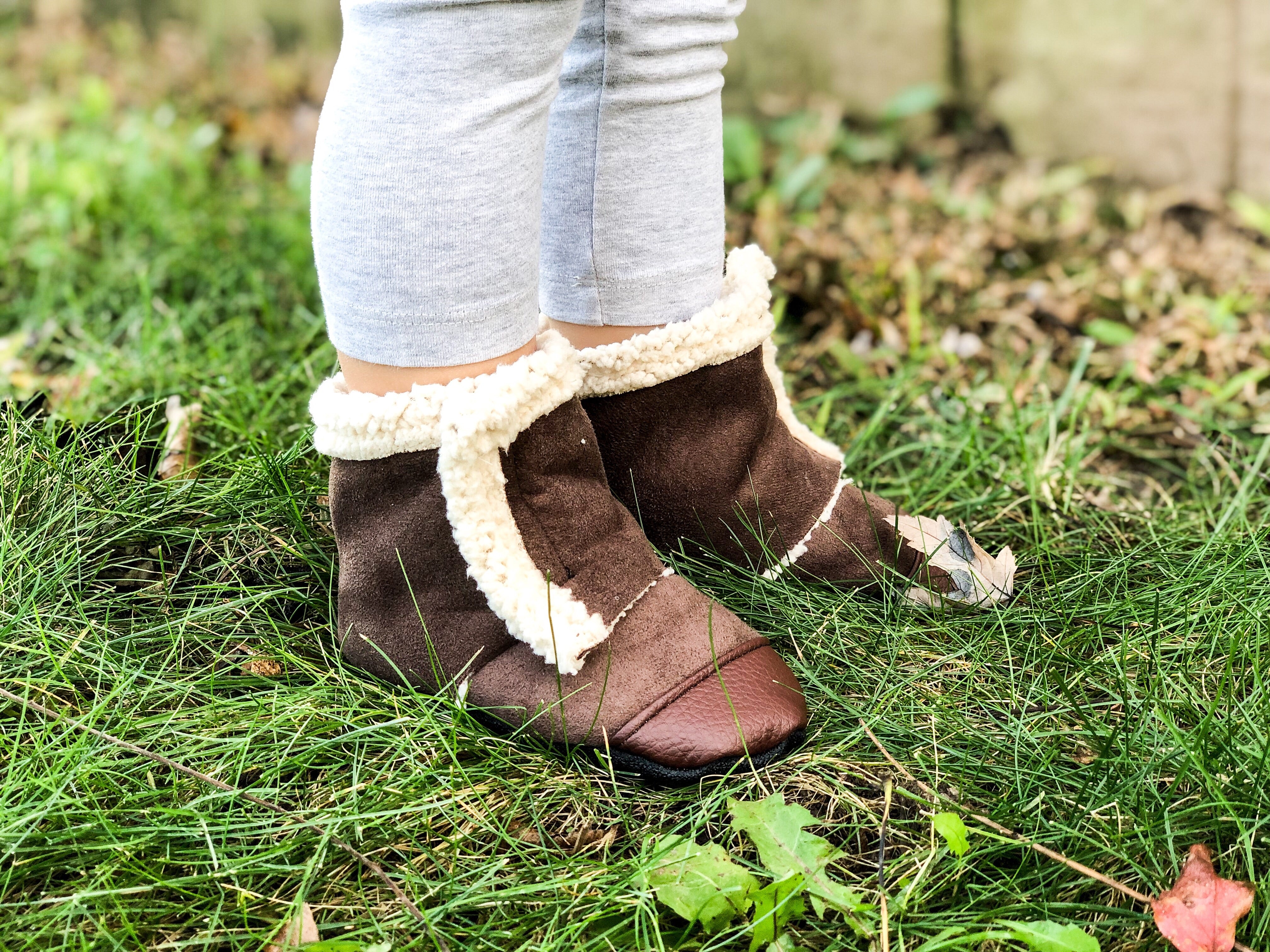 Sherpa Suede Wrap Around Boots