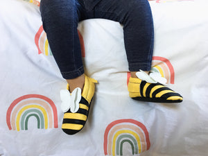 Bumble Bee Vegan Leather Moccasins