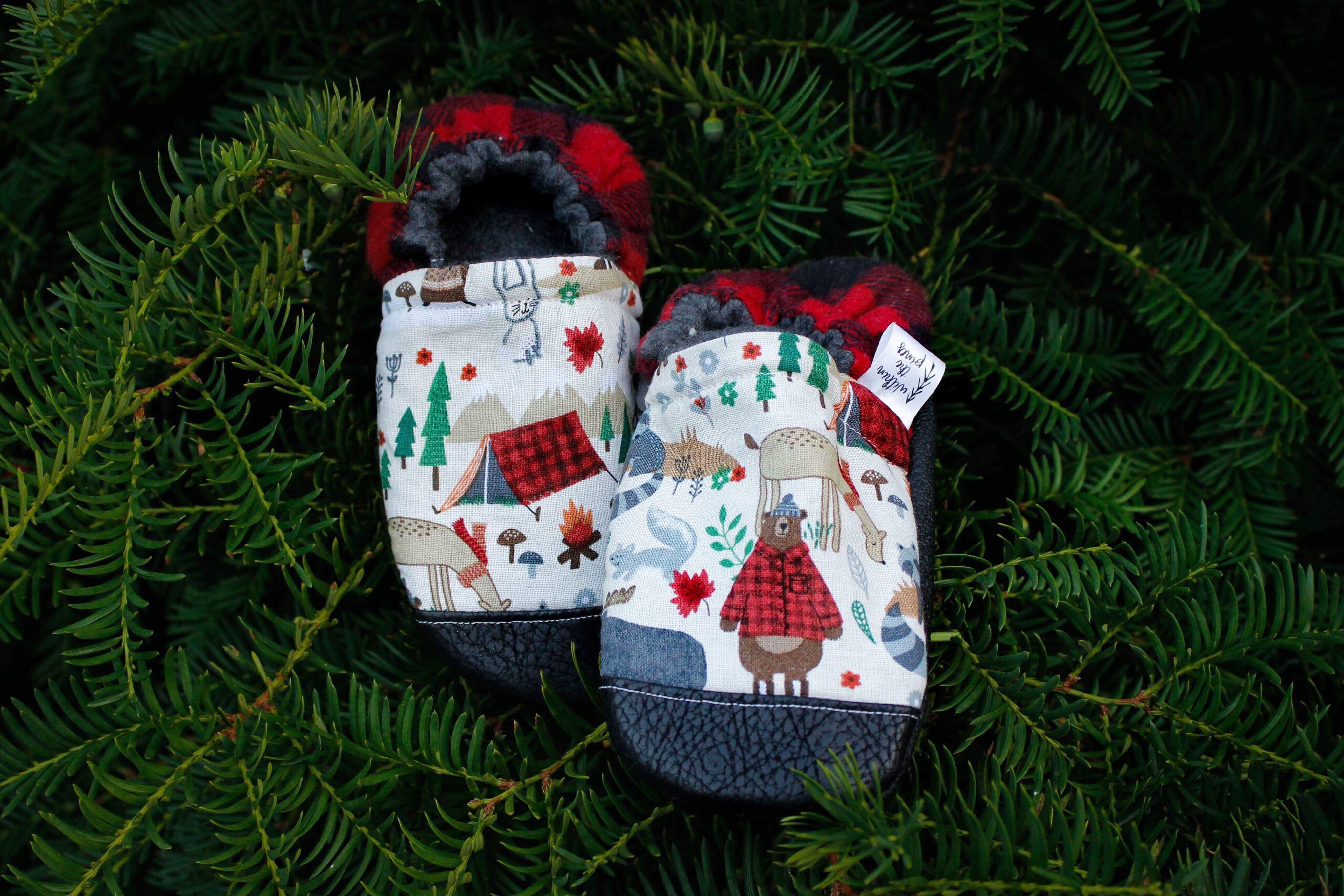 Winter Animals Camping Moccasins